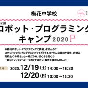 第2回 ロボットプログラミングキャンプ2020