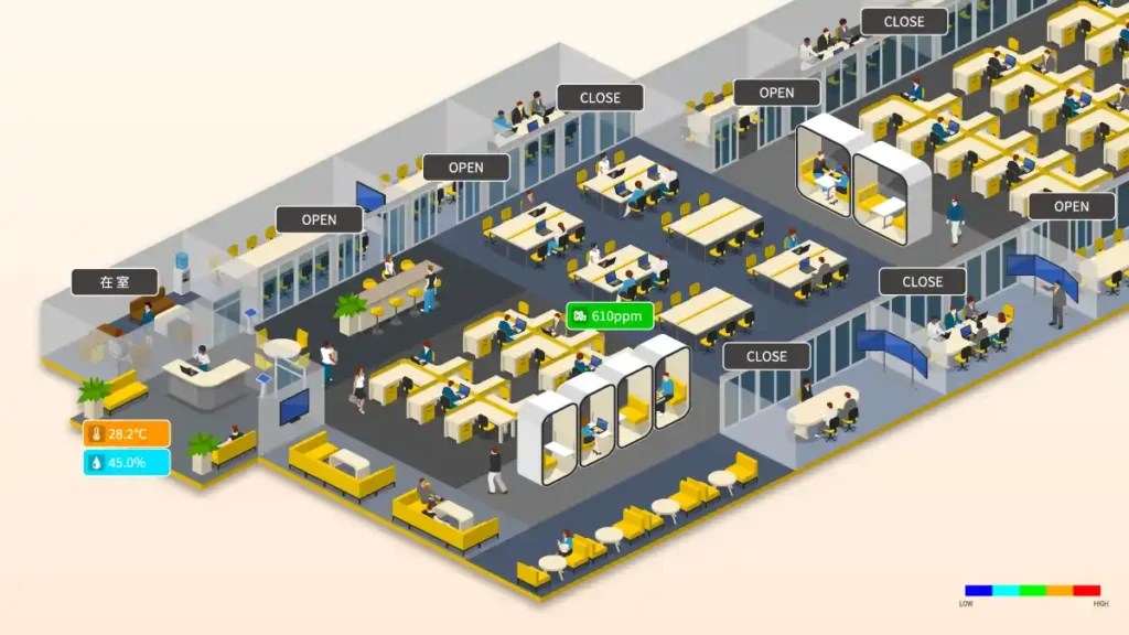 iot-mos 7つの特徴 データのマップ表示